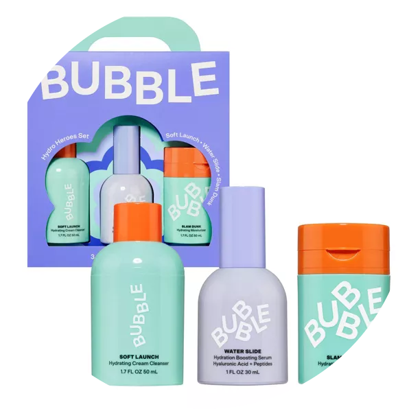 Bubble Skincare Hydro Heroes 3-Step Hydration Routine Kit