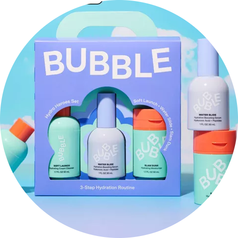 Bubble Skincare Hydro Heroes 3-Step Hydration Routine Kit