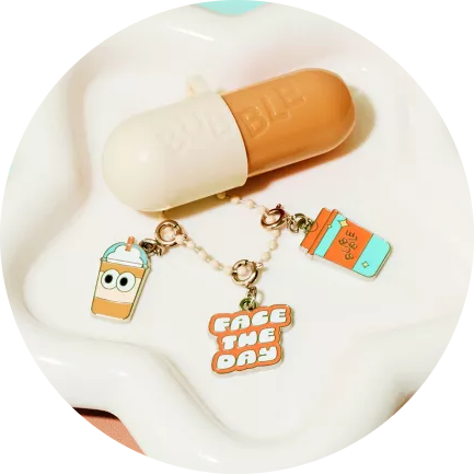 Bubble Skincare Coffee & Cream Lip Balm Charm Kit