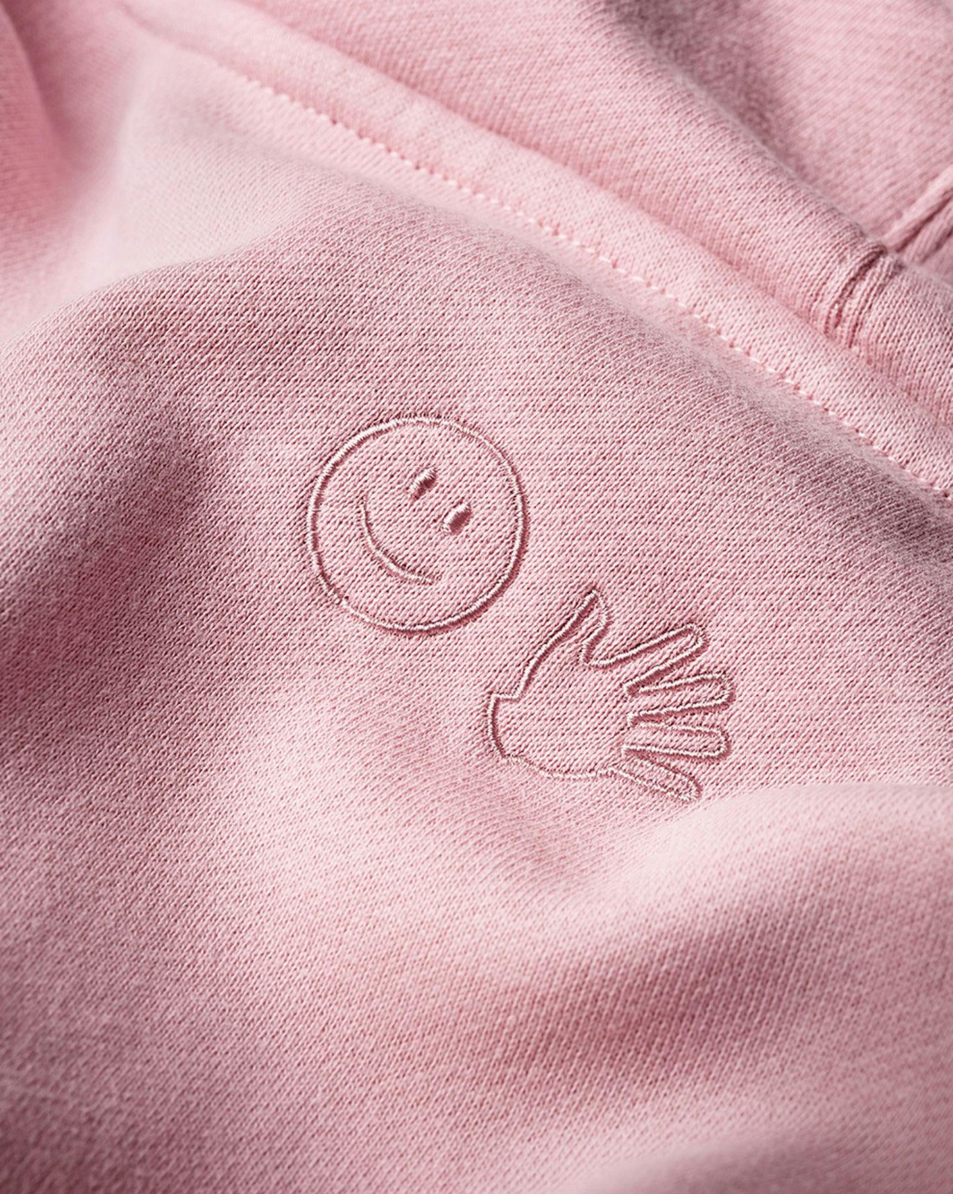 Embroidered Pink Hoodie NudeFace Chile