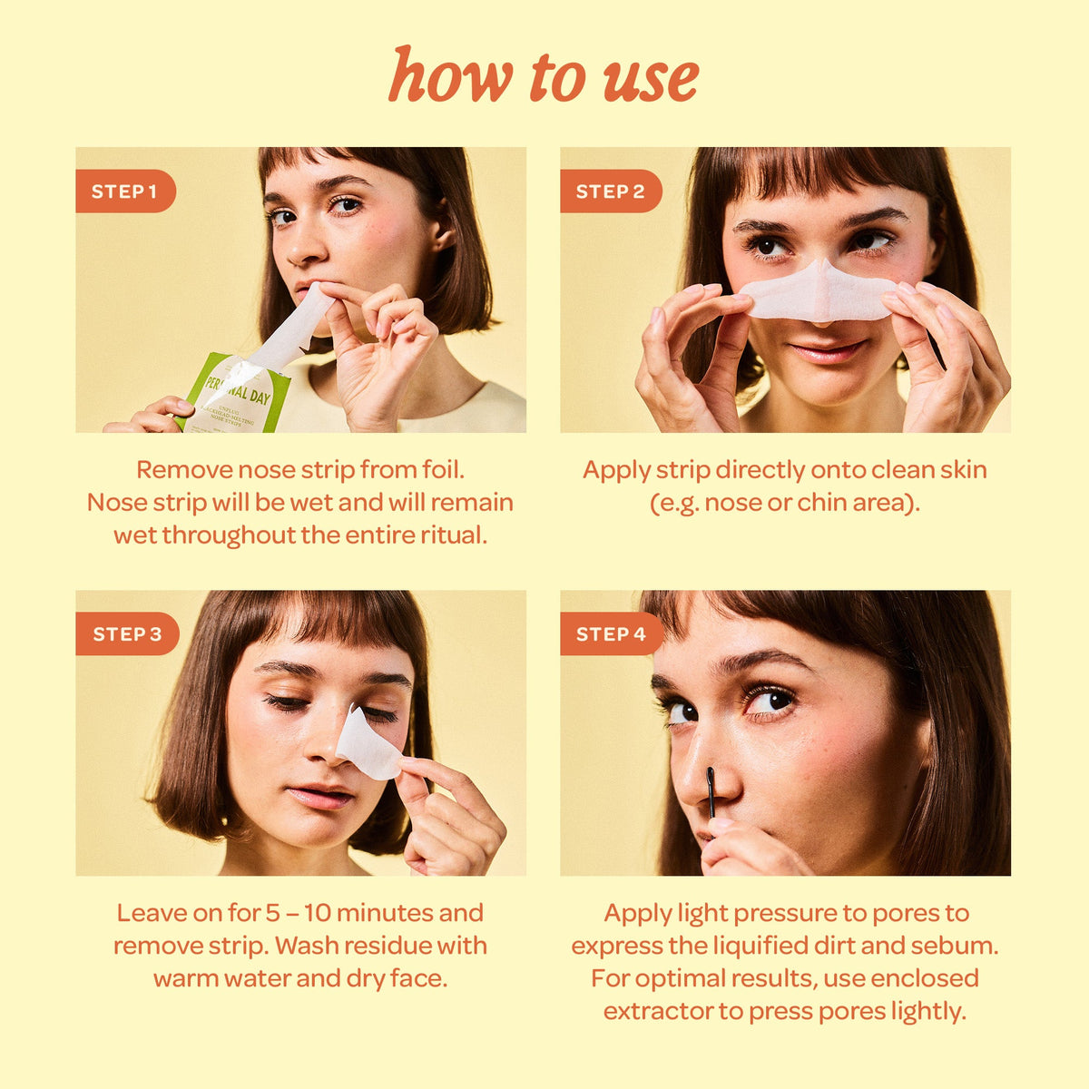 Unplug Blackhead-Melting Nose Strips NudeFace Chile