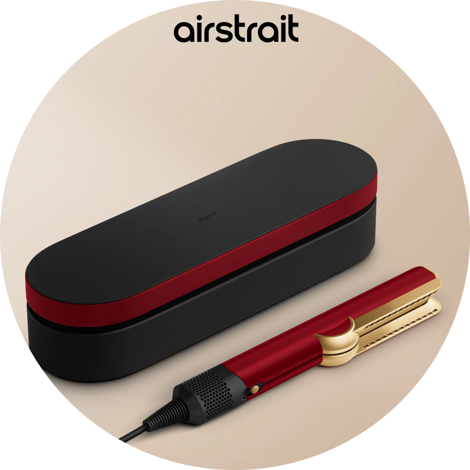 Airstrait™ Straightener Red Velvet/Gold 220v