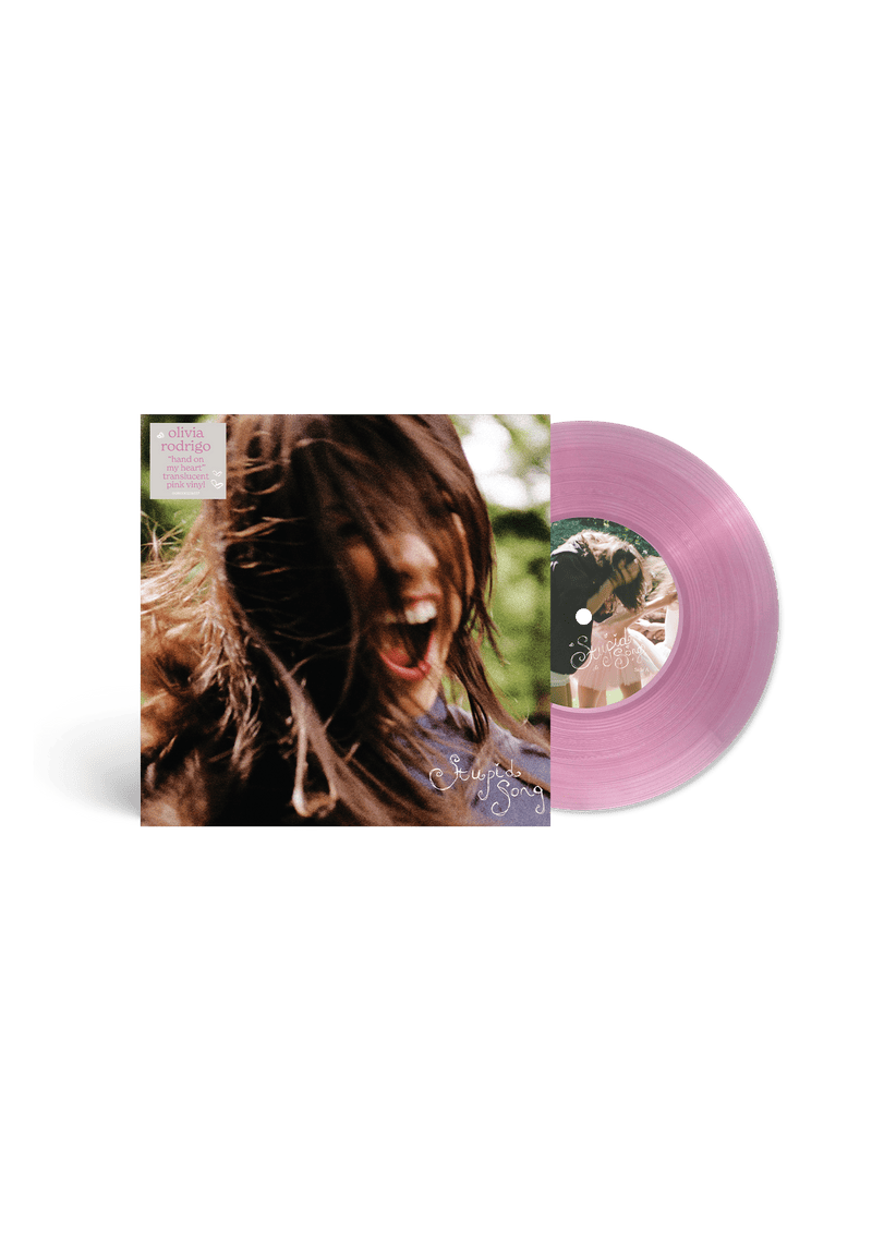 stupid song - 'hand on my heart' translucent pink 7" vinyl NudeFace Chile