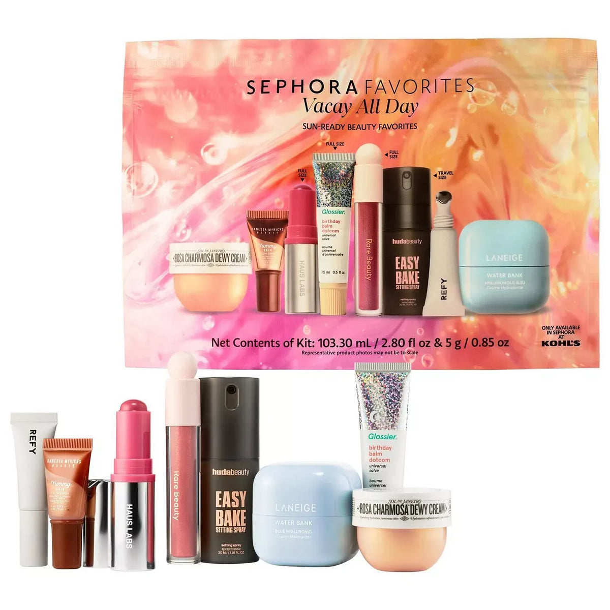 Sephora Favorites Vacay All Day Makeup and Skincare Value Set NudeFace Chile
