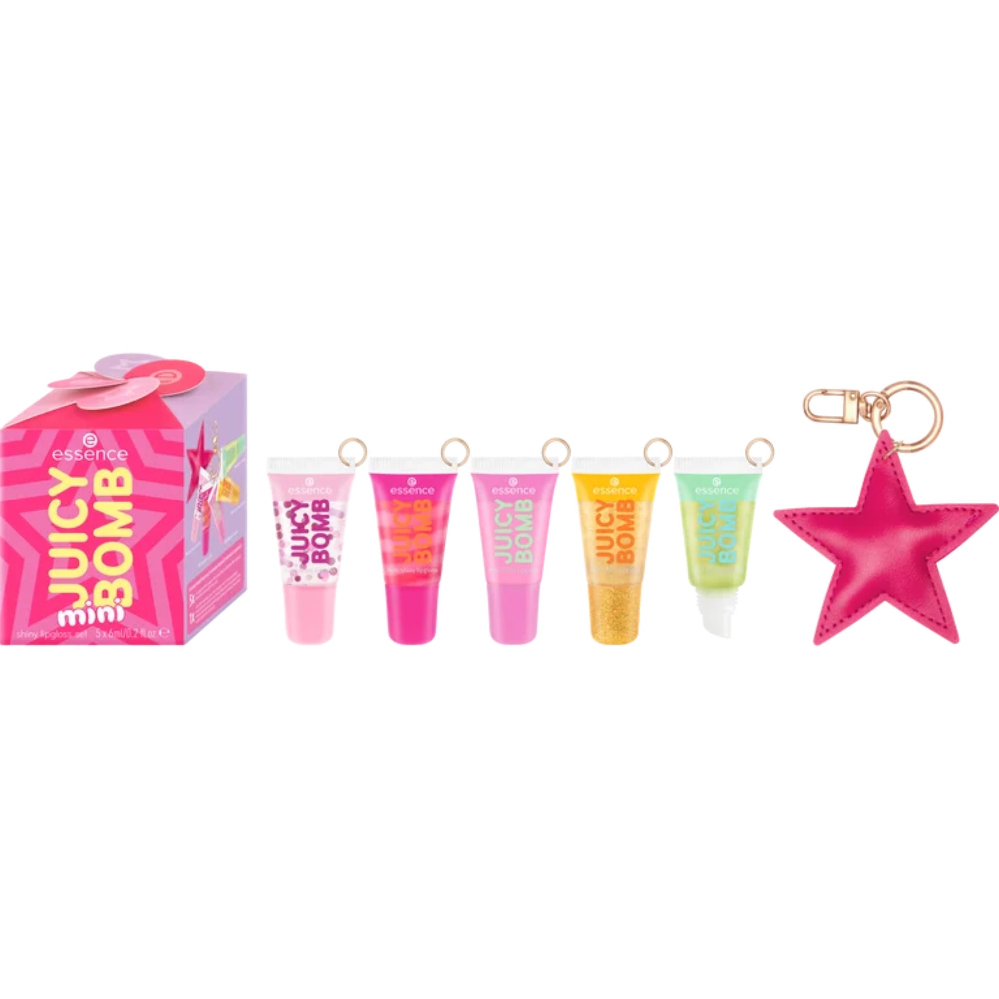 JUICY BOMB mini shiny lipgloss set NudeFace Chile