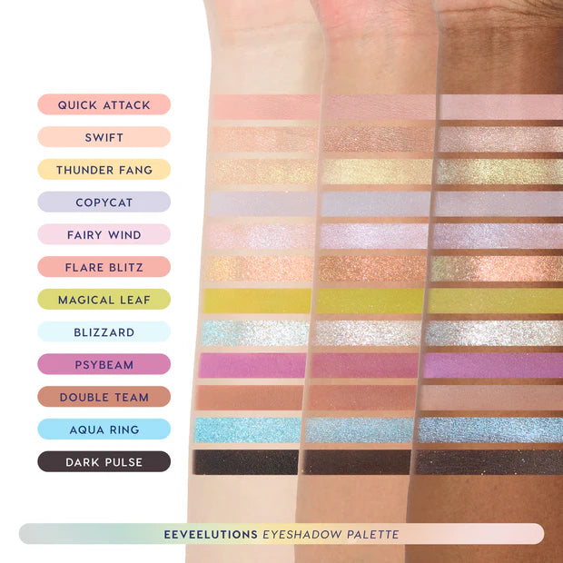Eeveelution Eyeshadow Palette NudeFace Chile