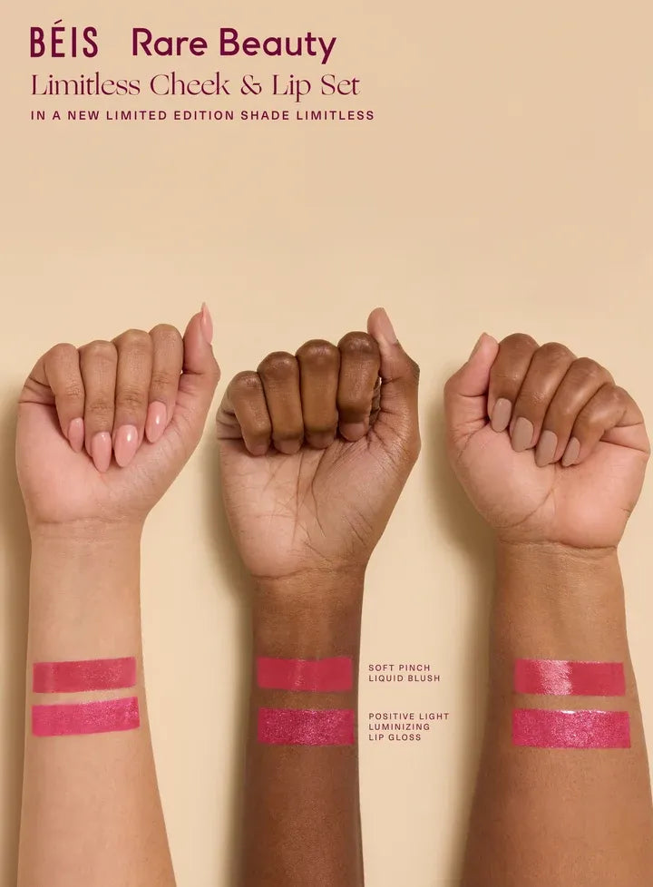 Rare Beauty x BÉIS Lip and Cheek Kit NudeFace Chile