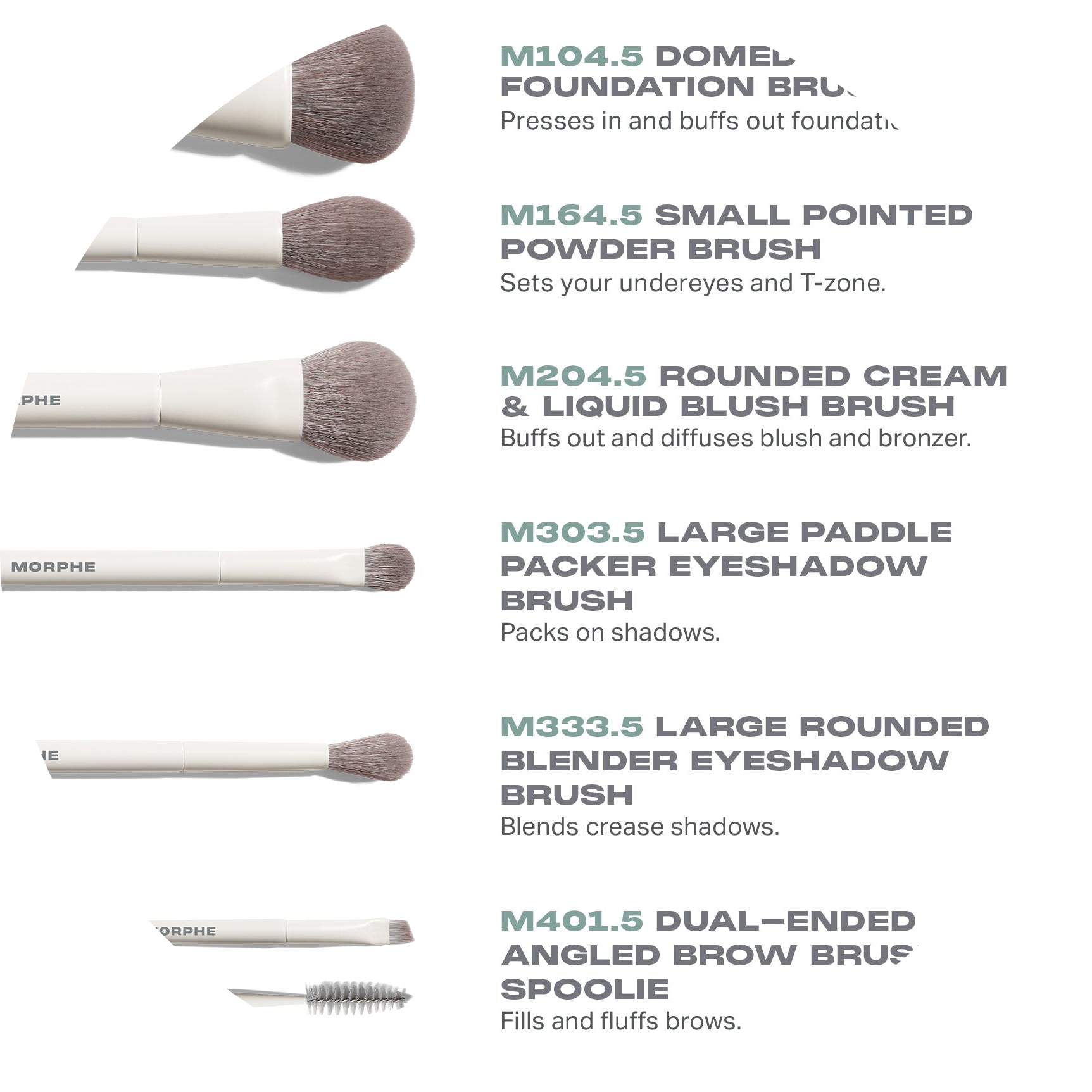 Along for the Glide 6-Piece Travel Brush Set