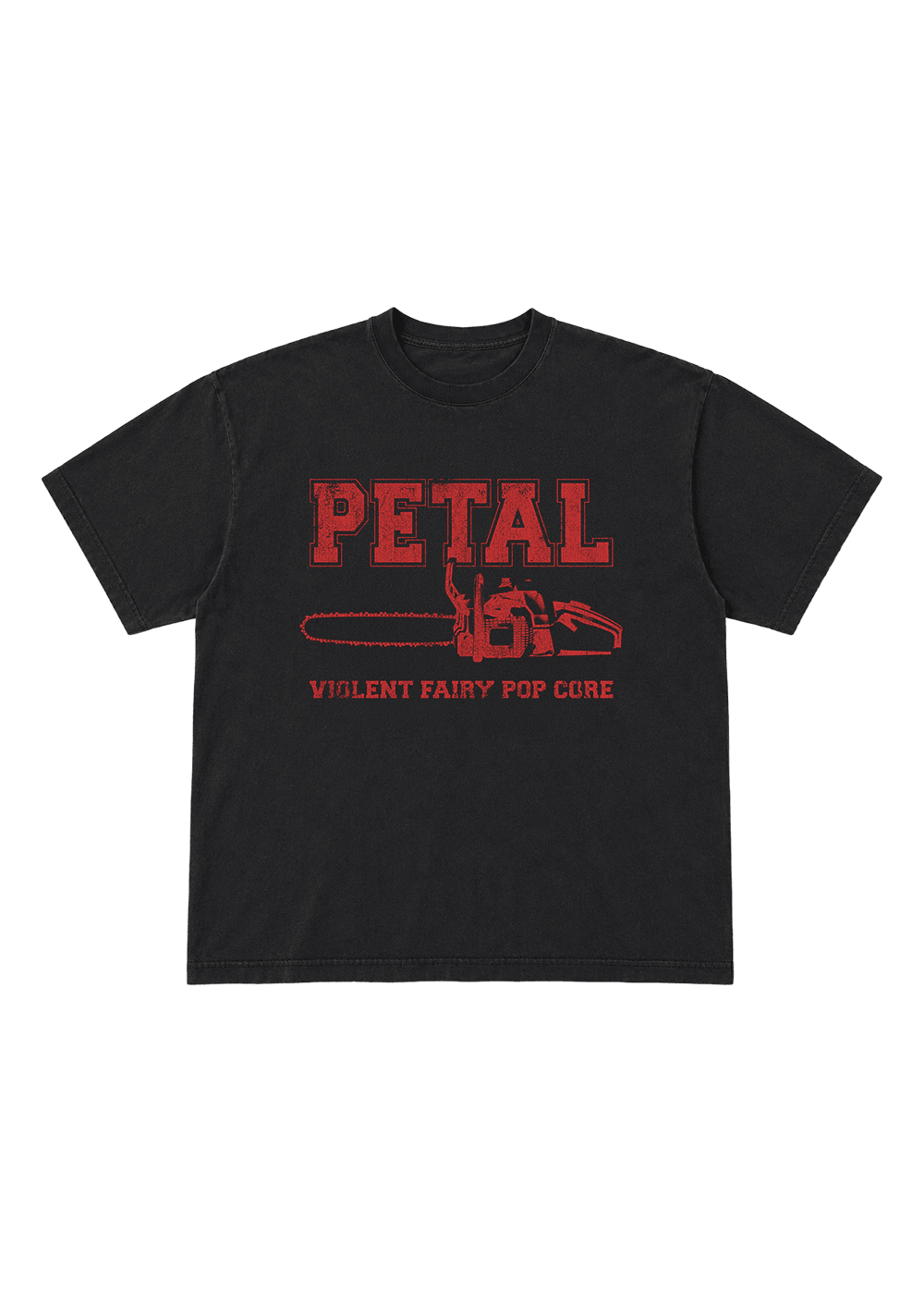 petal chainsaw t-shirt NudeFace Chile