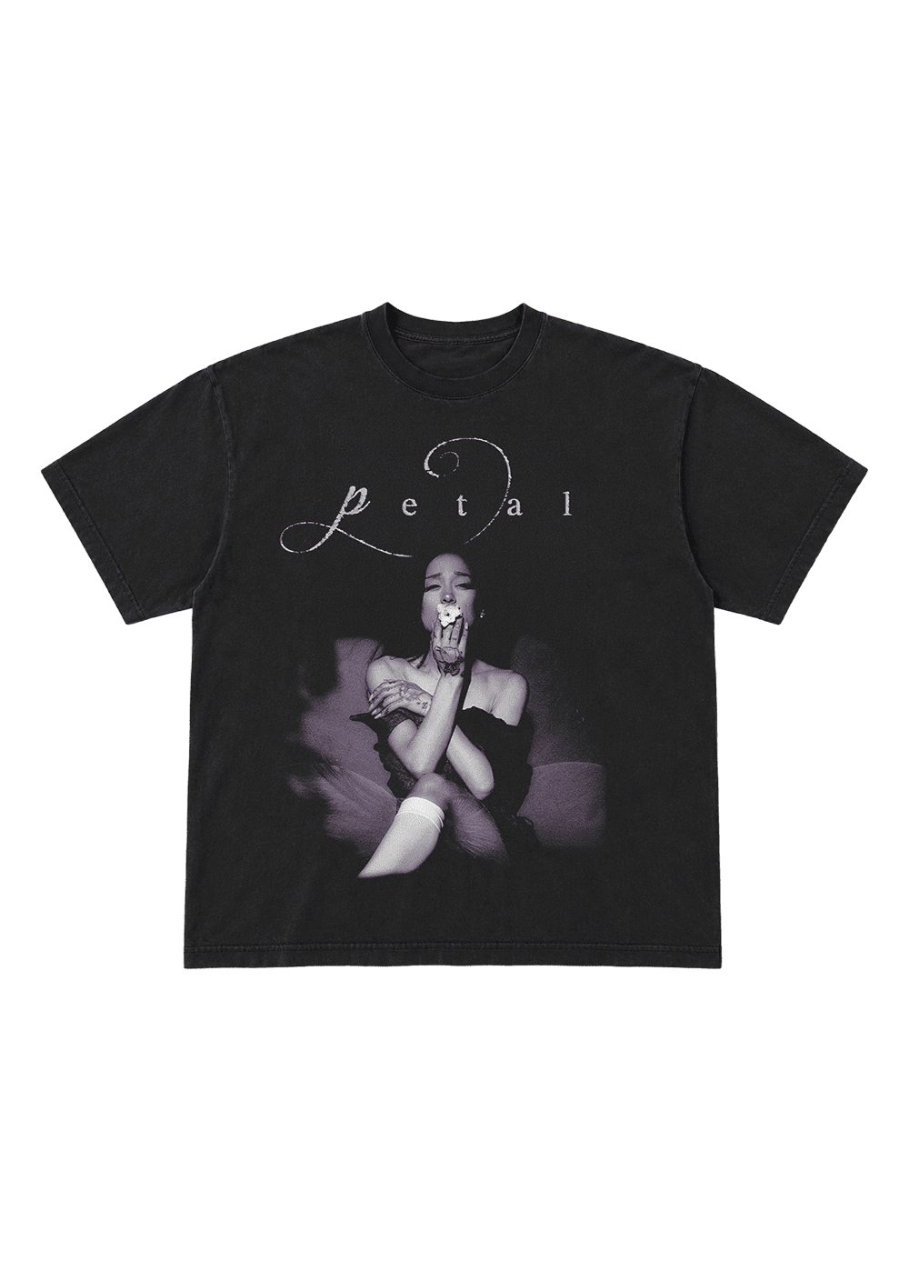 petal script t-shirt NudeFace Chile
