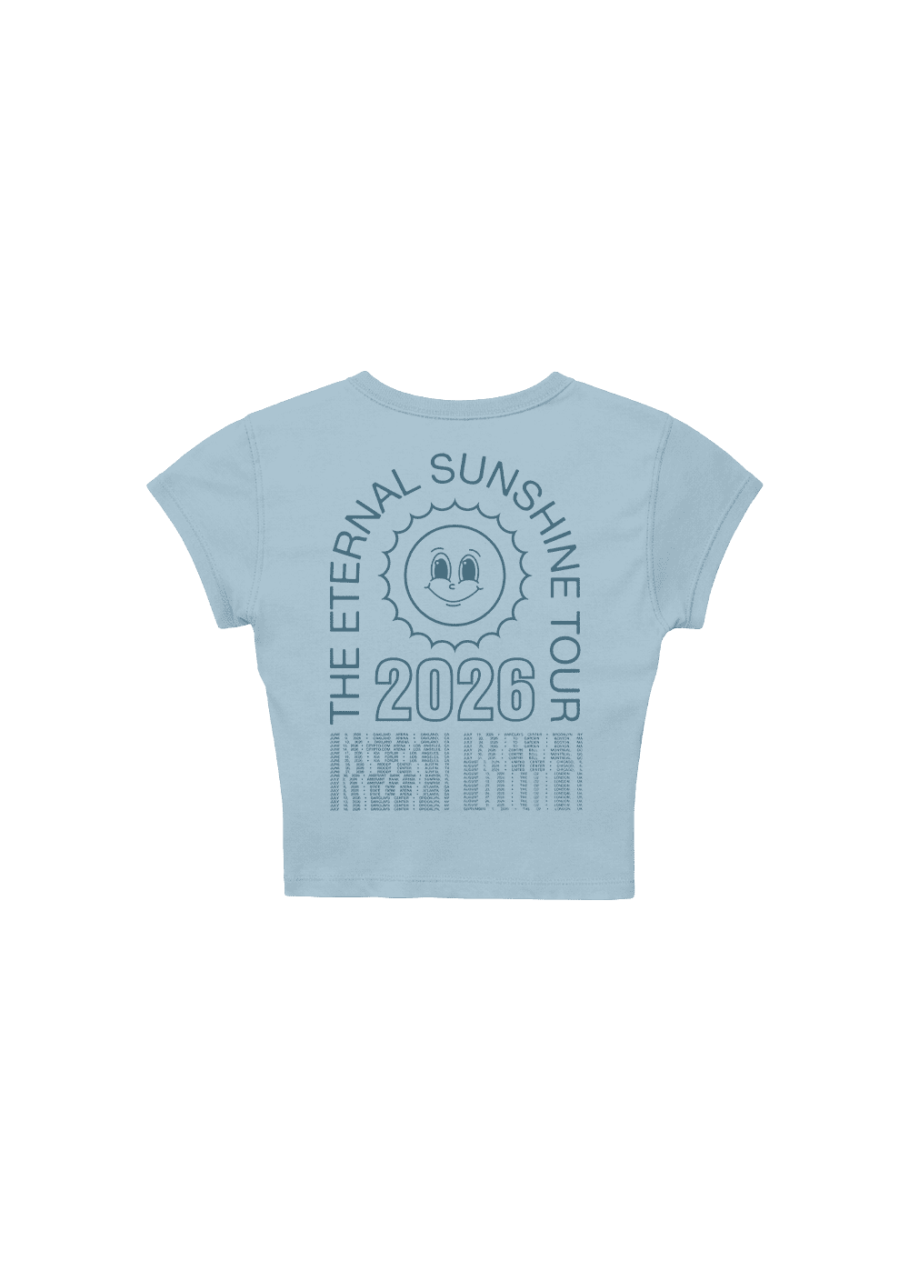 eternal sunshine tour sun baby tee NudeFace Chile