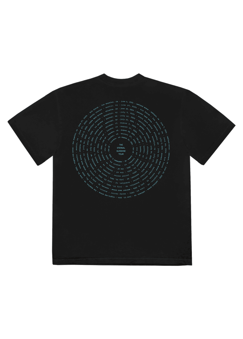 eternal sunshine blue strobe t-shirt NudeFace Chile
