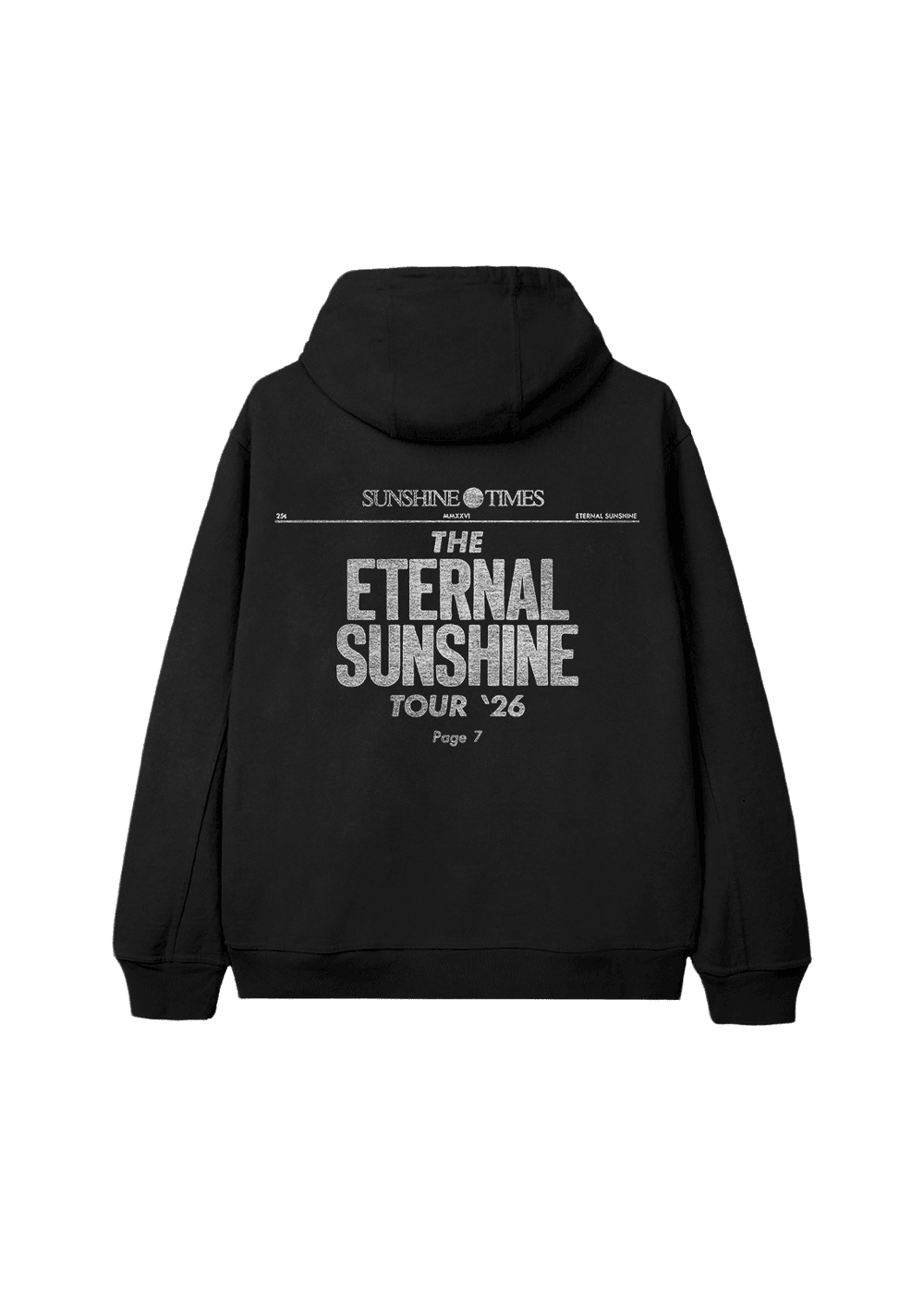 eternal sunshine tour newspaper zip hoodie NudeFace Chile