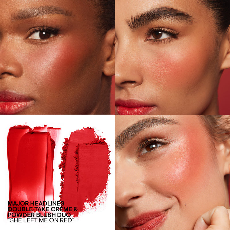 Major Headlines Double-Take Crème & Powder Blush Duo NudeFace Chile