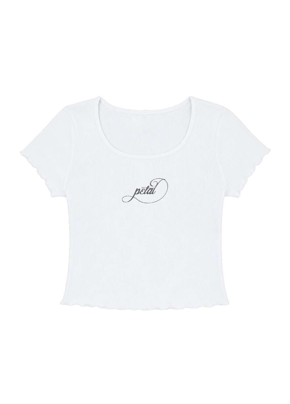 petal ripped photo baby tee NudeFace Chile
