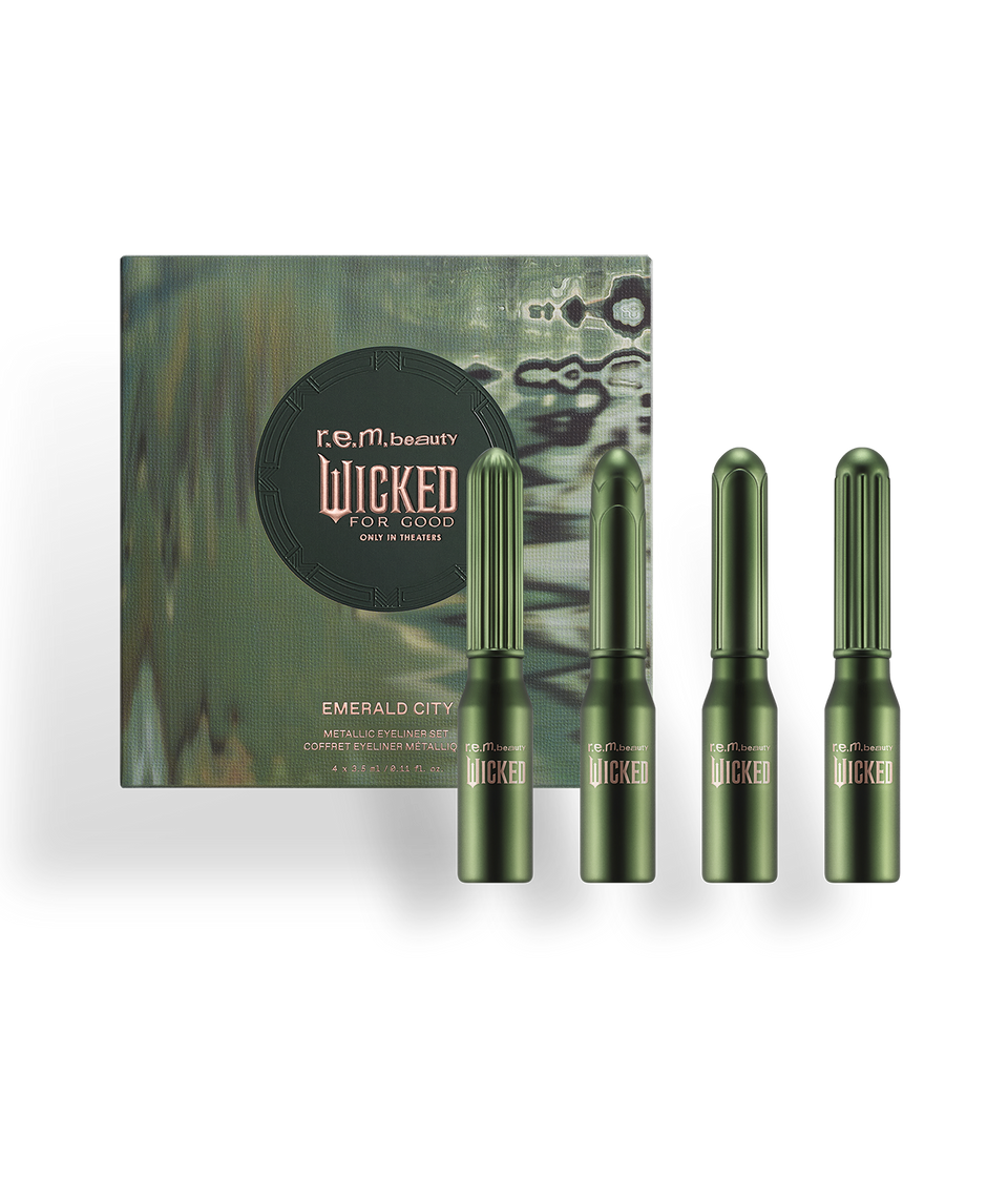 r.e.m. beauty x Wicked Emerald City Metallic Eyeliner Set