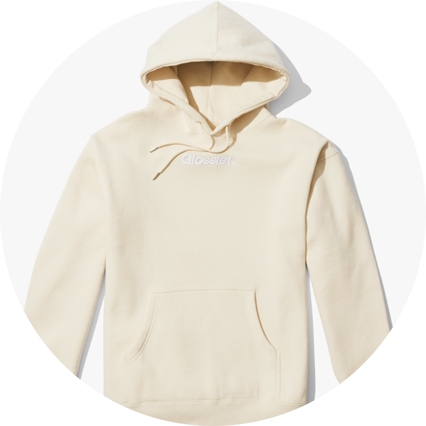 Limited Edition Embroidered Cream Hoodie NudeFace Chile