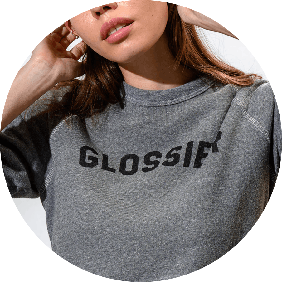 Felpa glossier clearance