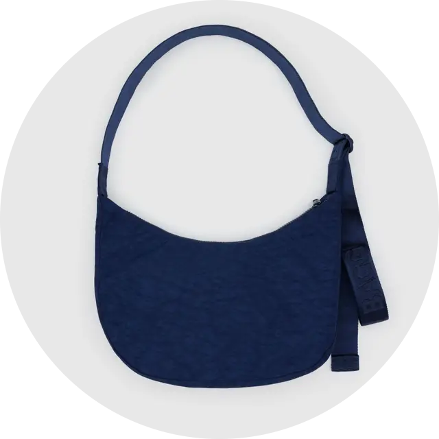 Medium Nylon Crescent Bag