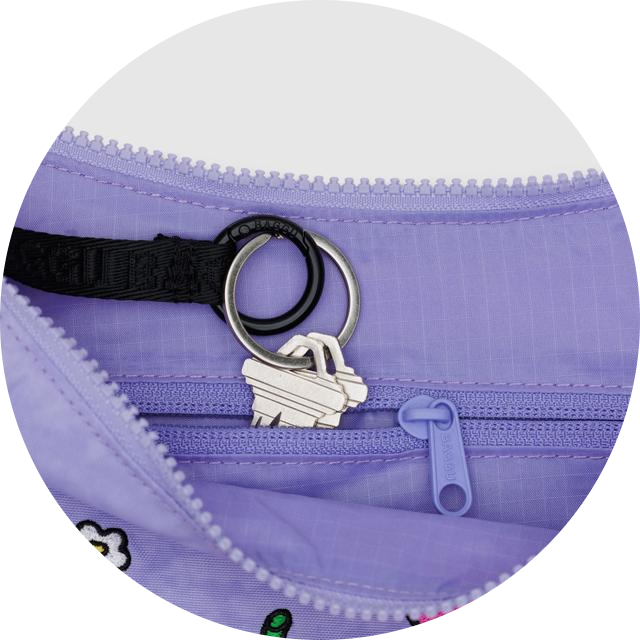Medium Nylon Crescent Bag