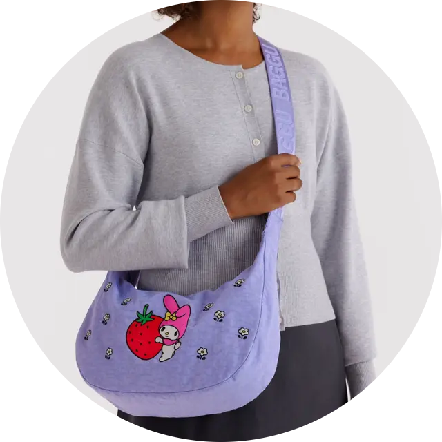 Medium Nylon Crescent Bag