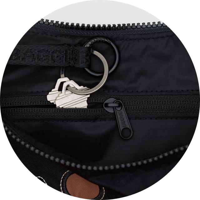 Medium Nylon Crescent Bag