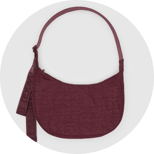 Medium Nylon Crescent Bag