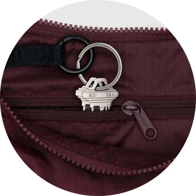Medium Nylon Crescent Bag