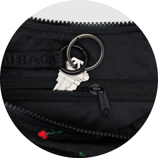 Medium Nylon Crescent Bag