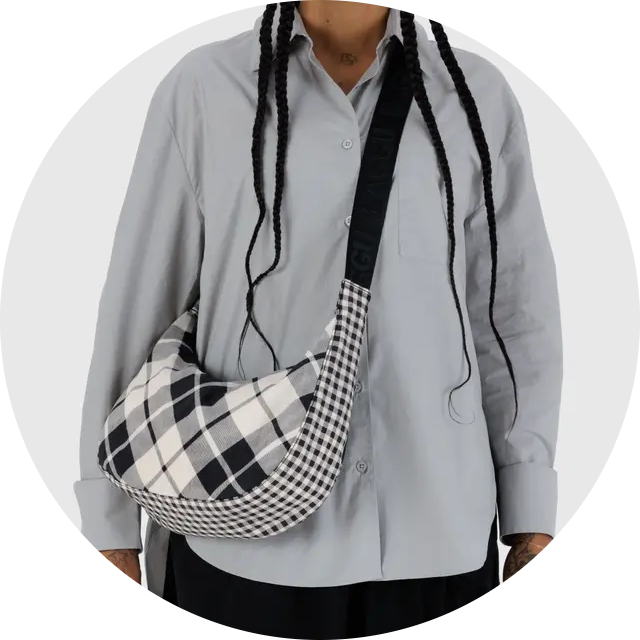 Medium Nylon Crescent Bag