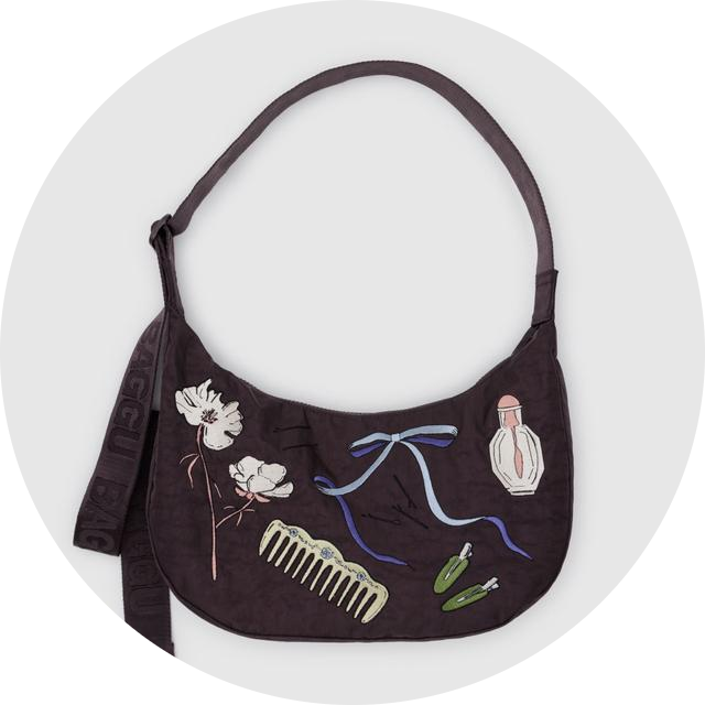 Medium Nylon Crescent Bag