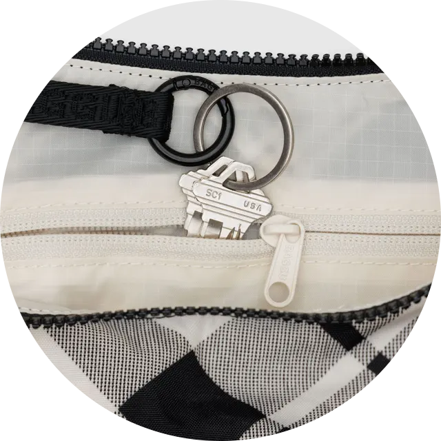 Medium Nylon Crescent Bag