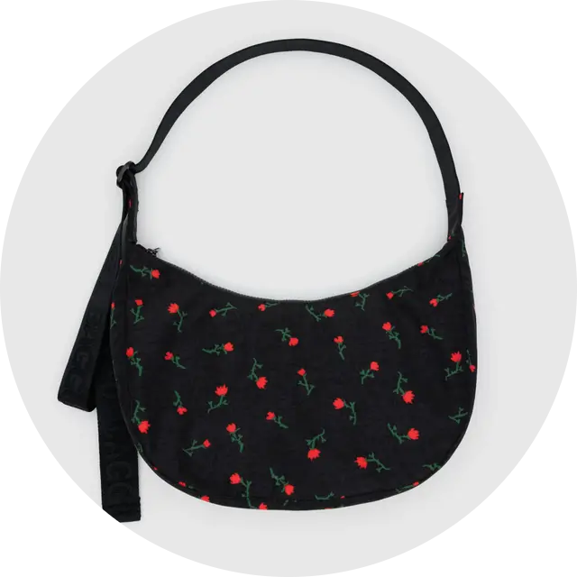 Medium Nylon Crescent Bag