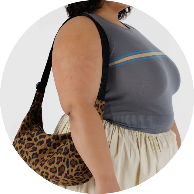 Medium Nylon Crescent Bag