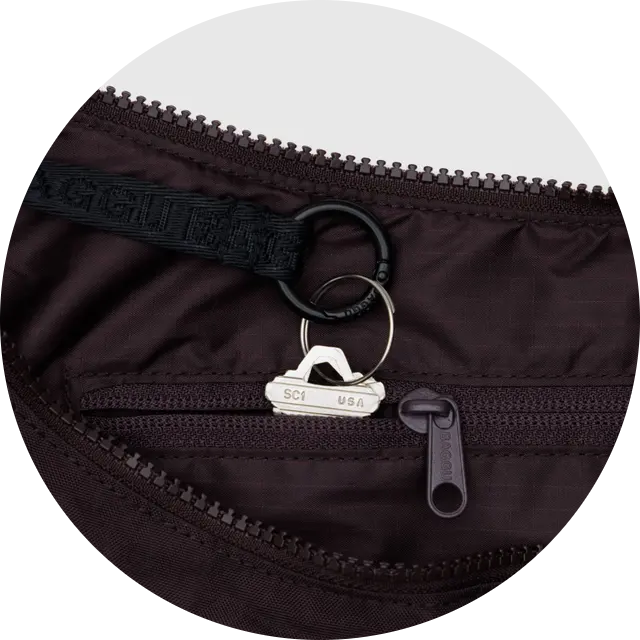 Medium Nylon Crescent Bag