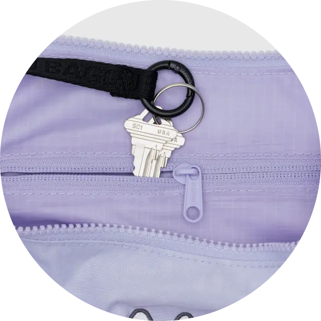 Medium Nylon Crescent Bag