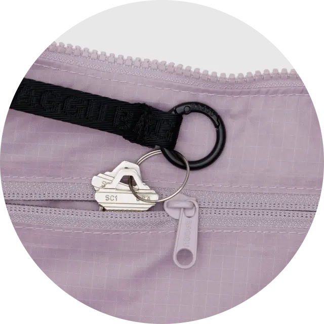Medium Nylon Crescent Bag