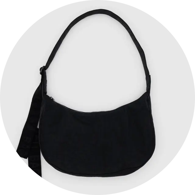 Medium Nylon Crescent Bag