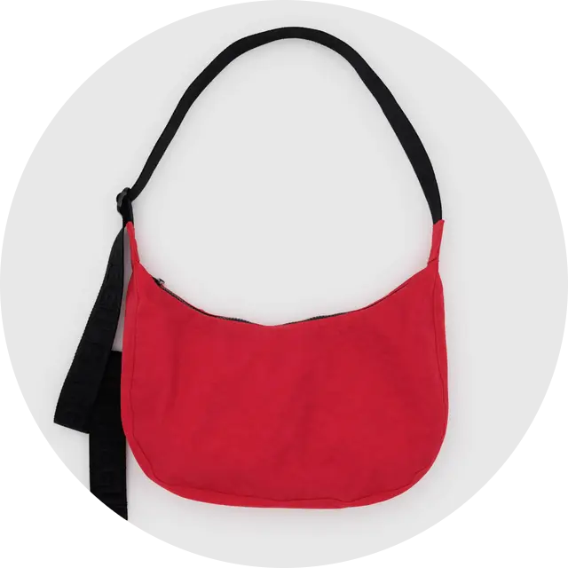 Medium Nylon Crescent Bag