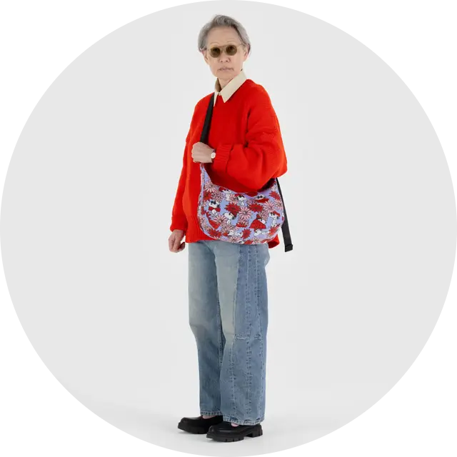 Medium Nylon Crescent Bag