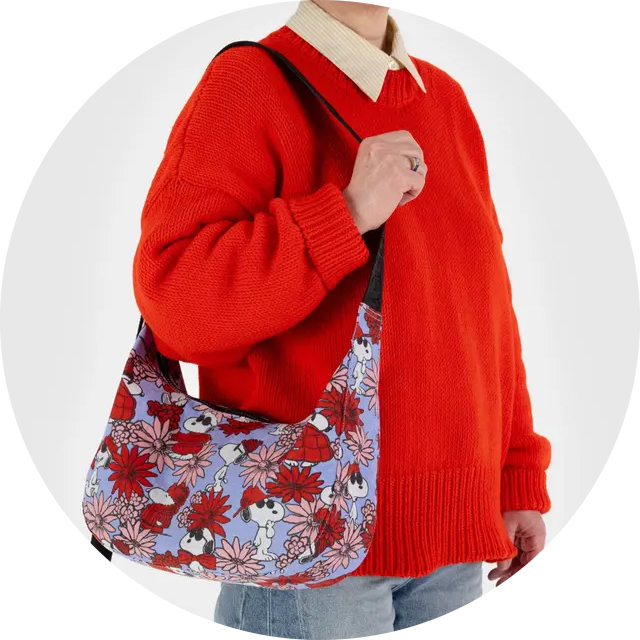 Medium Nylon Crescent Bag