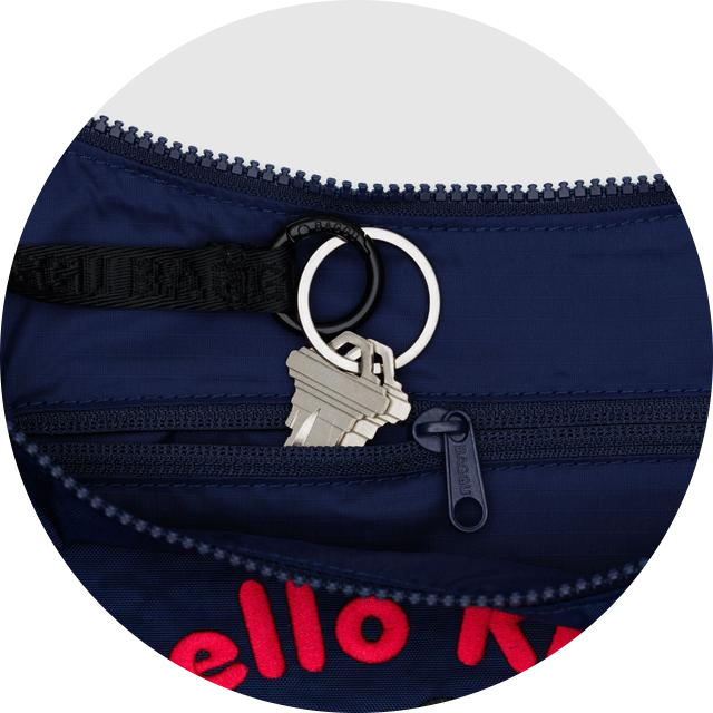Medium Nylon Crescent Bag