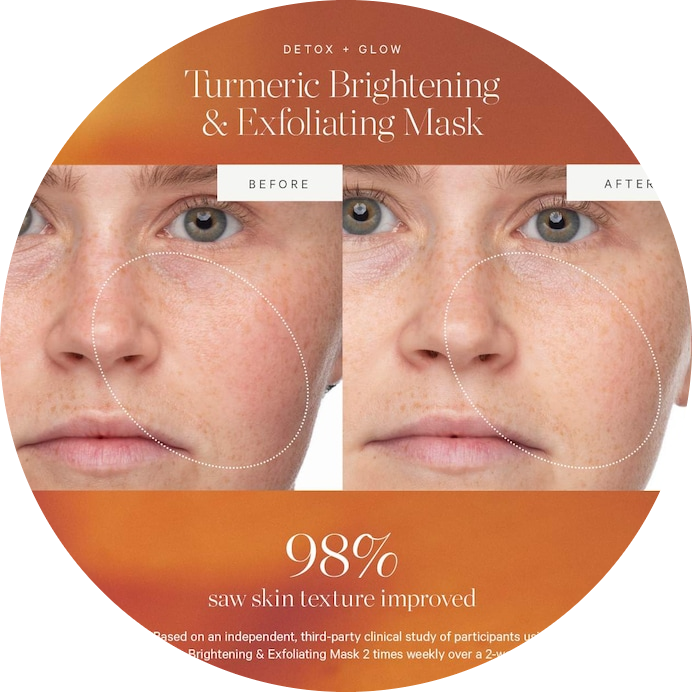 Turmeric Brightening Pore Scrub + Exfoliating Mask