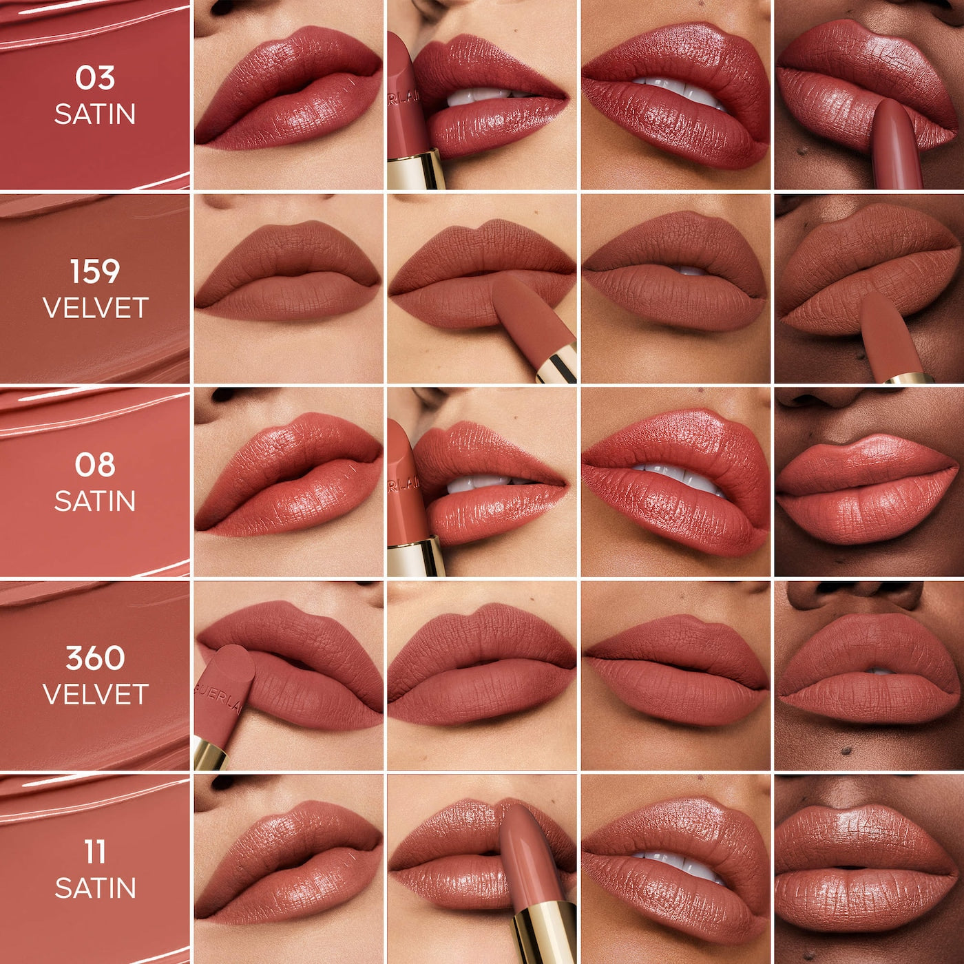 Rouge G Customizable Satin & Velvet Matte Lipstick