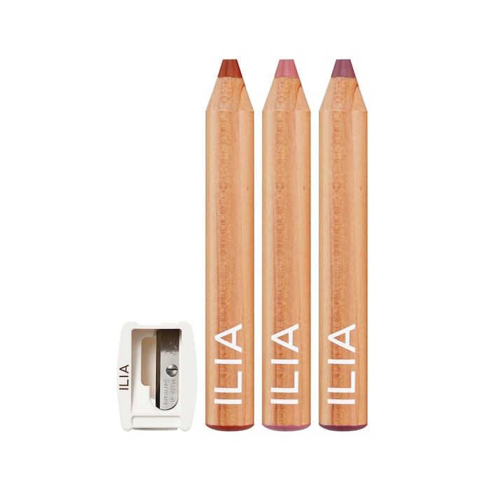 Mini Lip Sketch Trio - Long-Wear Lipstick + Lipliner Crayons