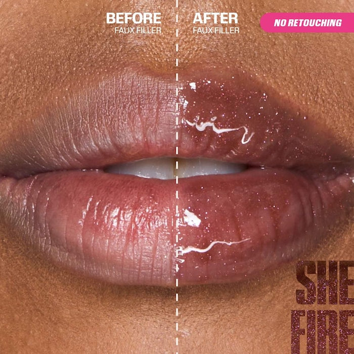 Faux Filler Shiny Non-Sticky Lip Gloss