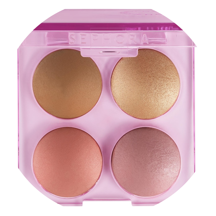 Colorful Face Bronzer, Blush & Highlighter Palette