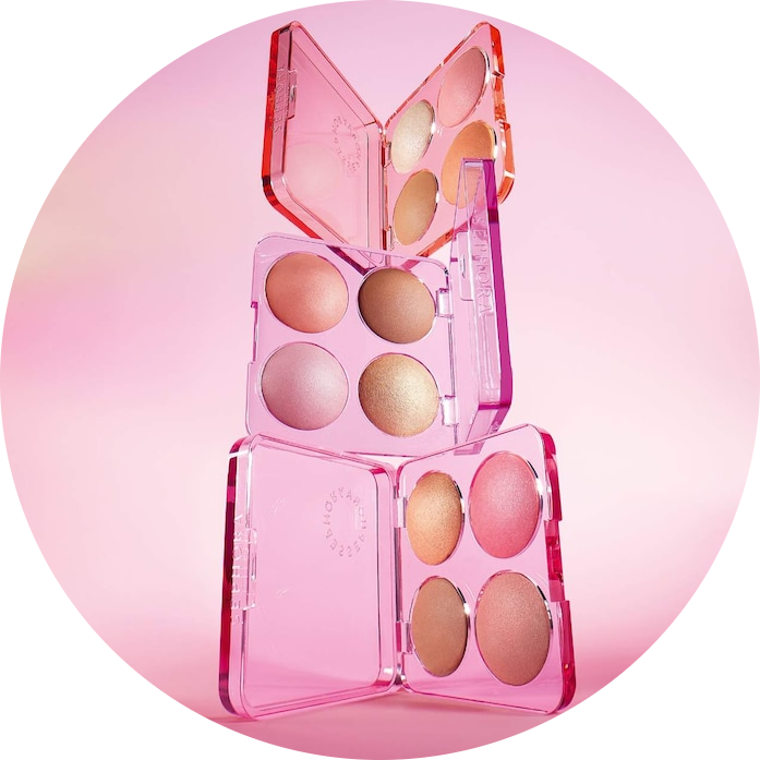 Colorful Face Bronzer, Blush & Highlighter Palette