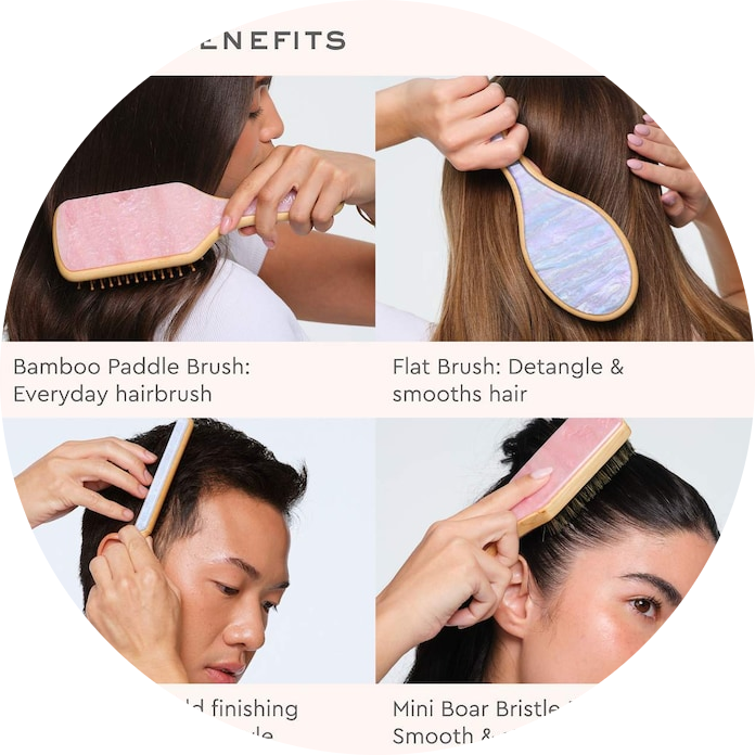 Styling Hair Brush in Blue Sugar