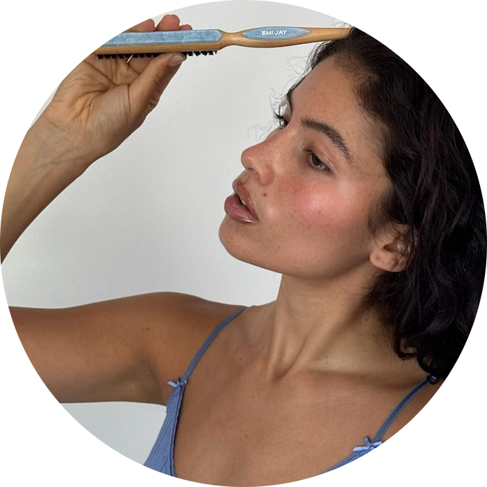 Styling Hair Brush in Blue Sugar